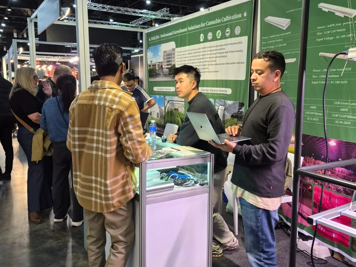 Hydro Works talking to visitors at a partner's stand at Expo 2026